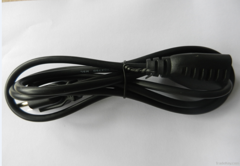 3-pin UL power cord with female C13 ends for extending