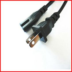 ul power cord with 2 pins nema 1-15p plug