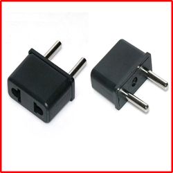 us flat to eu round pin adapter