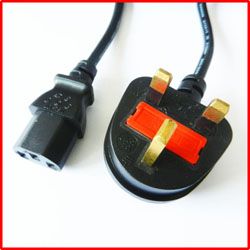 BS standard computer power cord