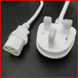 uk power cord with bsi approval
