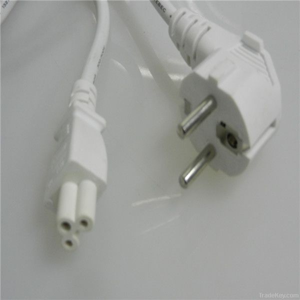 European vde 2pin female male power plug