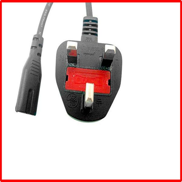 uk power cord with figure 8 plug
