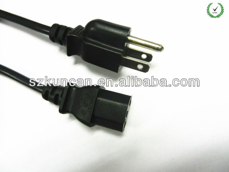 american ul power cord 10a/125v