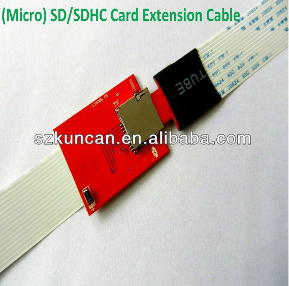 GPS/Camera/Laptop colored micro SD card reader extension cable