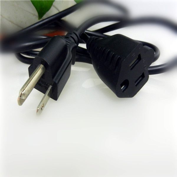 USA UL power cord 2 pin swivel power cord