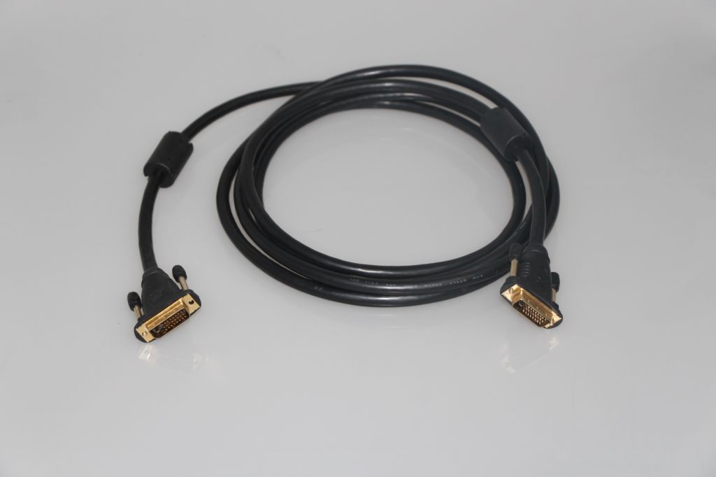 DVI TO DVI CABLE MALE TO MALE DVI-D 24+1 CABLE 1.5m