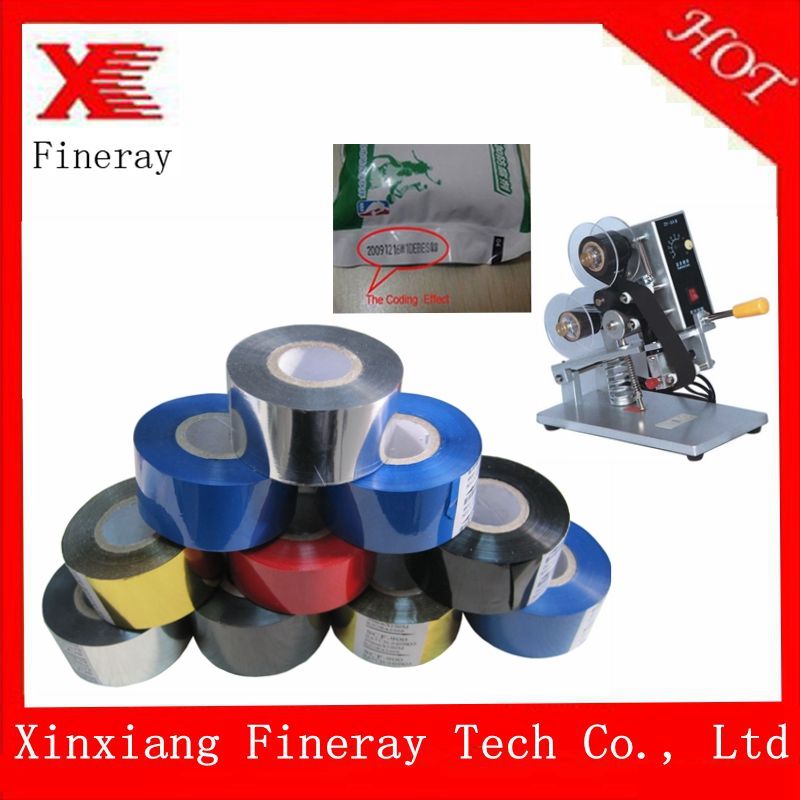 Fineray brand FC3 hot foil ribbon for printing date and batch No