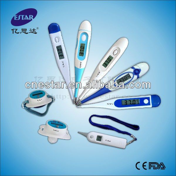 Fast big screen Reading Digital Thermometer and Backlight