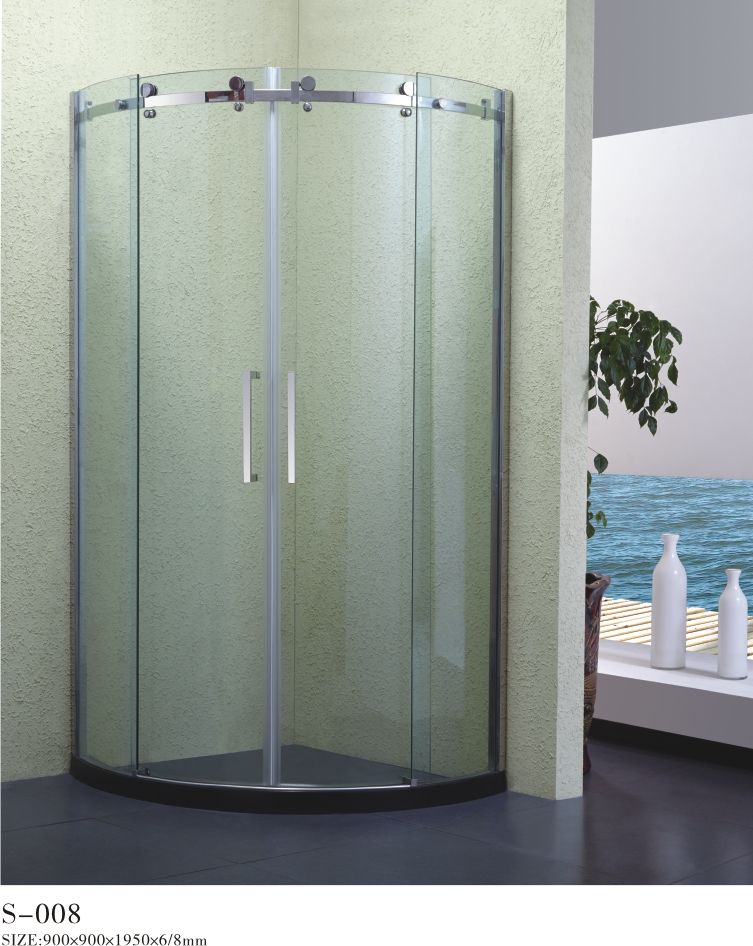 Modern design economical sliding door shower room
