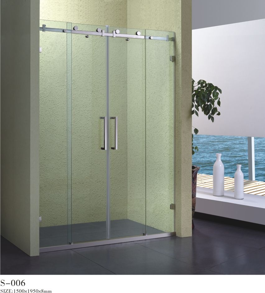 Modern style stainless steel shower bath screen