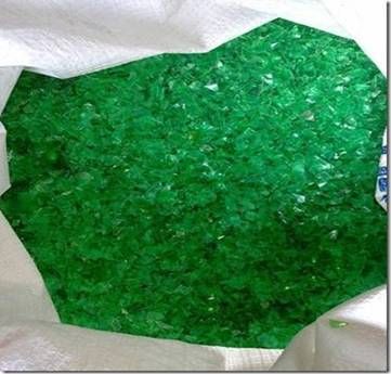 Green Bottle Recycled PET Flakes