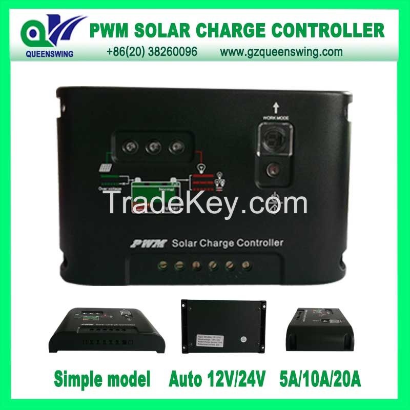 PWM 10A 12/24V Solar Controller Street Light Solar Charge Controller (QWP-1410SLC)