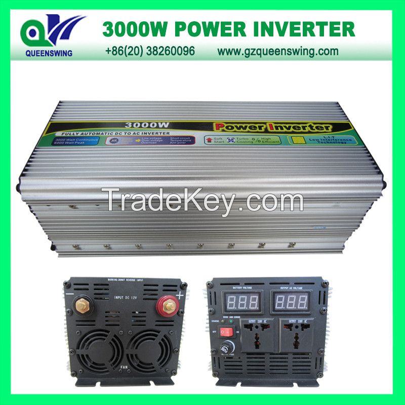 3000W DC12V/24V AC220V Modified Sine Wave Solar Power Inverter