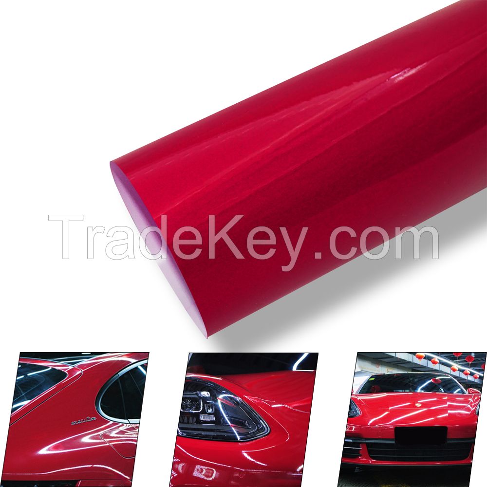 Special (G432)Super Gloss Metallic Midnight Red Car Wrap Vinyl