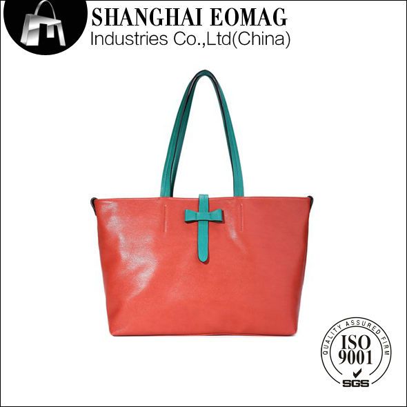 Candy color ORANGE brand handbags for girls