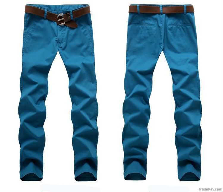 latest top brand man cotton chino casual pants trousers