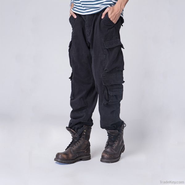 wholesale military style mens cheap khaki baggy cargo pants