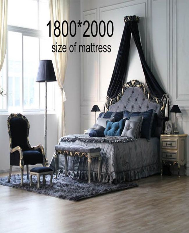 Antique Reproduction Classic Solid Wood Bedroom Furniture (BA-1402)