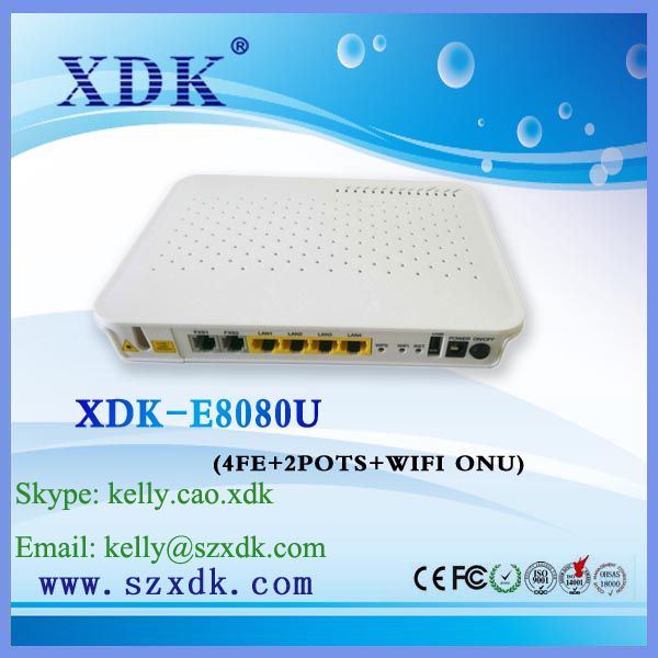 XDK-E8080U(4FE+2POTS+WIFI) ONU(ptical Network Unit)