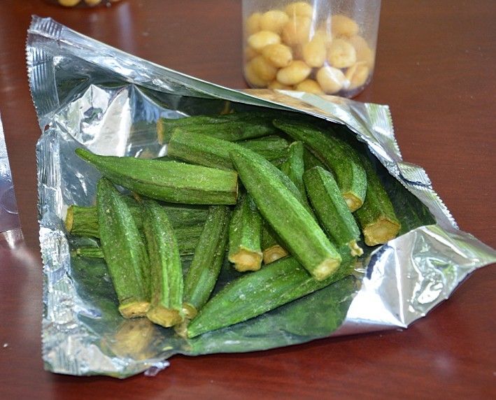 okra snack food