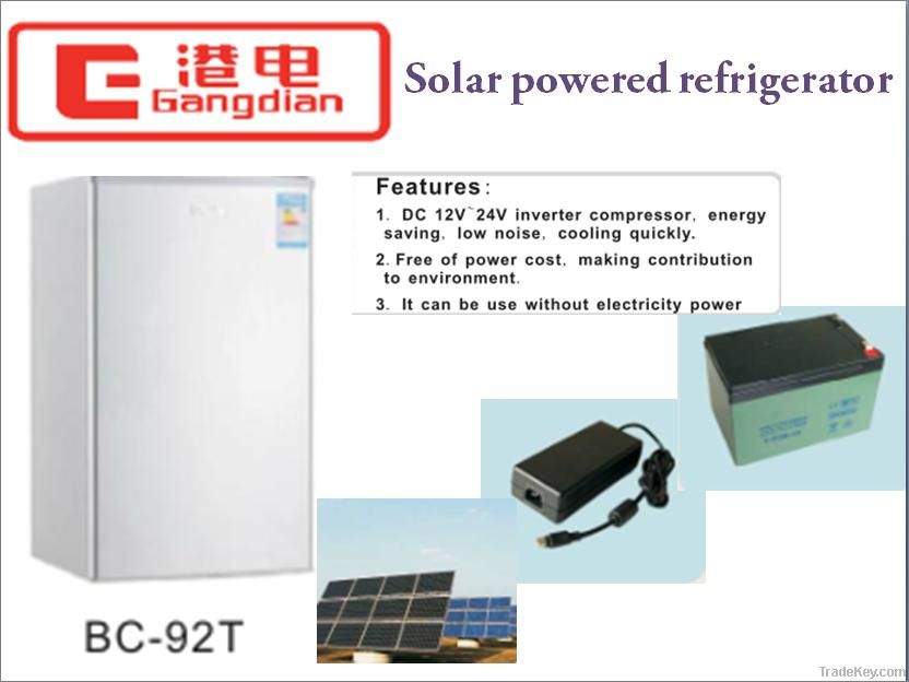 Mini 92L home solar powered refrigerator