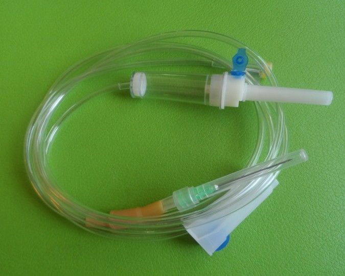 disposable IV infusion set Y injection port