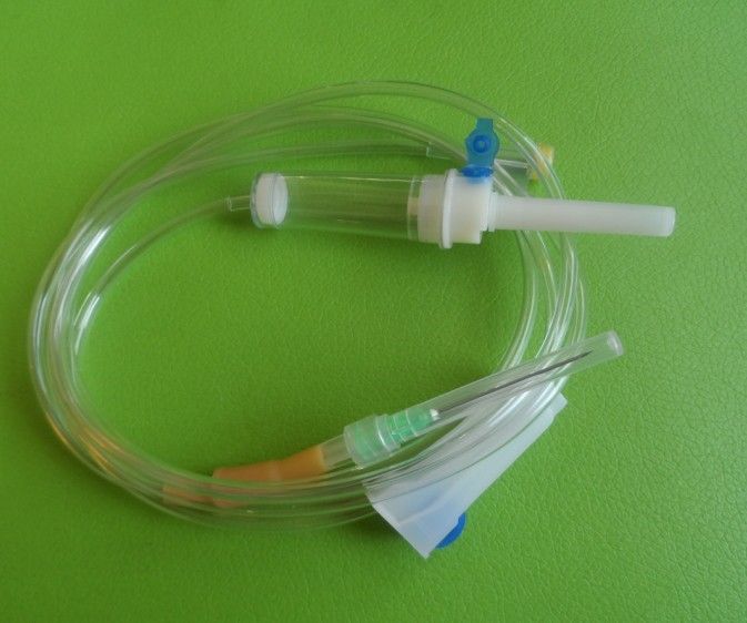 disposable IV infusion set Y injection port