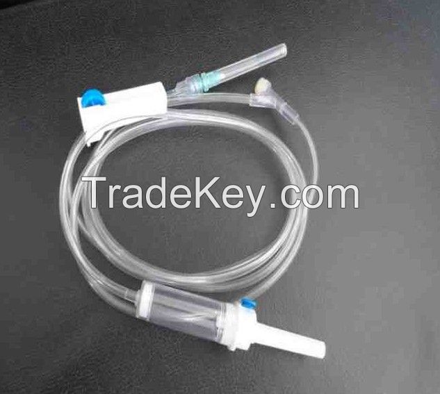 disposable IV infusion set Y injection port