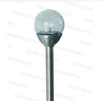  SOLAR STAINLESS STEEL GLASS BALL LIGHT/ Crackle glass ball