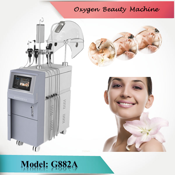 latest RF oxygen infusion oxygen jet skin rejuvenation beauty machine