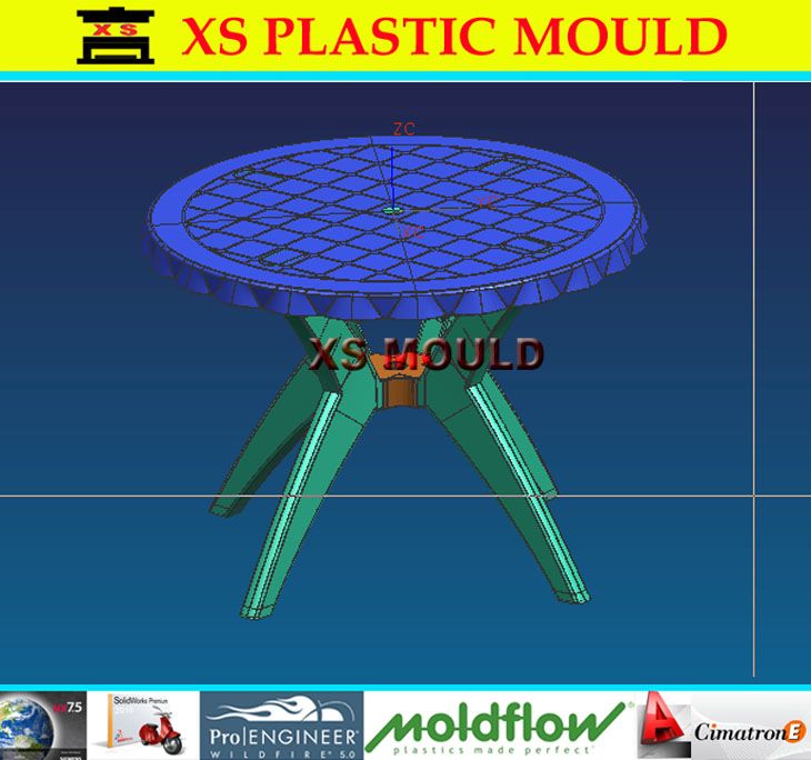 Plastic table mould