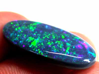 PIN FIRE PATTERN GREEN BLACK OPAL