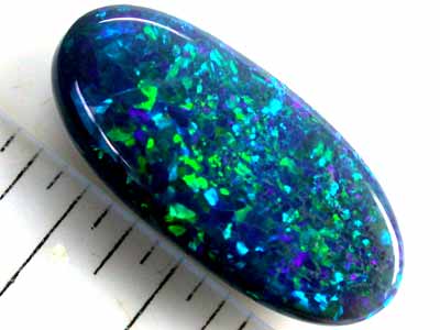 PIN FIRE PATTERN GREEN BLACK OPAL