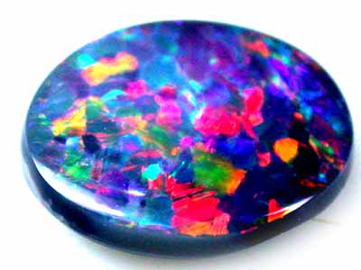 RED FIRE GEM BLACK OPAL