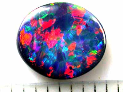 RED FIRE GEM BLACK OPAL