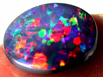 RED FIRE GEM BLACK OPAL