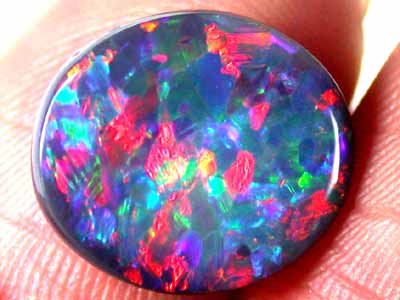 RED FIRE GEM BLACK OPAL