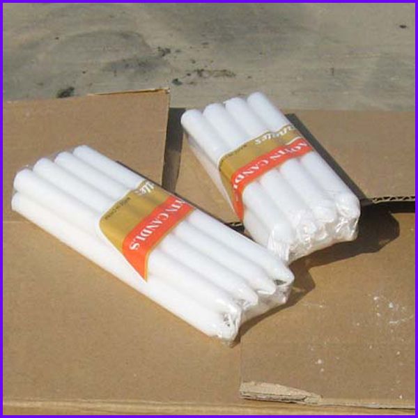 white candles wholesale