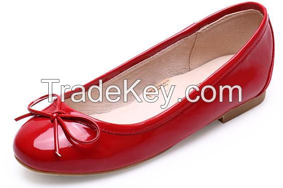 Women red flat shoes ballet flats ballerina shoes large size shoes 34 - 46