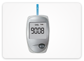 Glucometer, cholesterol & Uric Acid Meter