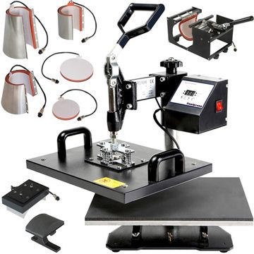 Combo t shirt combo heat press printing machine 8in1
