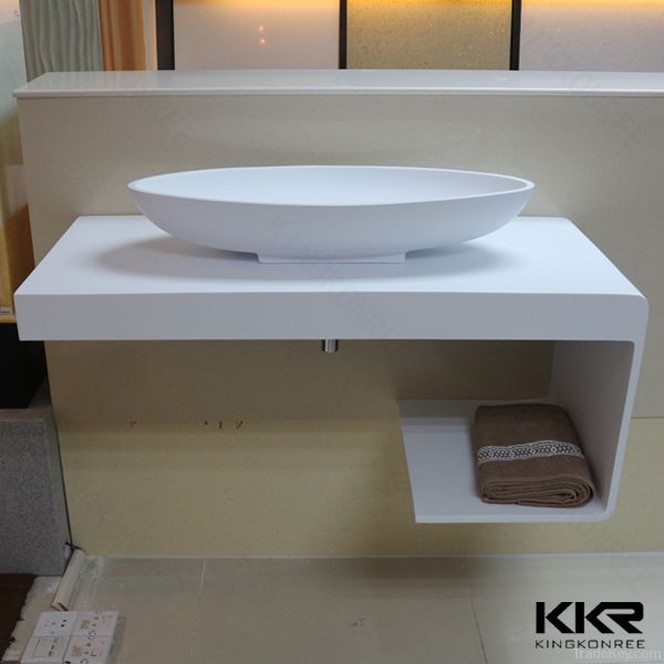 Acrylic solid surface bathroom countertop wash basin