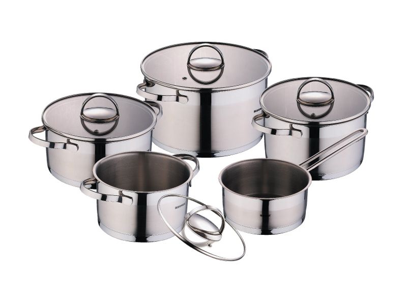 CNBM Straight Bottom Stainless Steel Cookware Set
