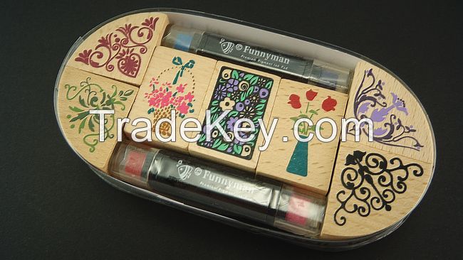 The Hot Selling Customized Wood Stamps Set