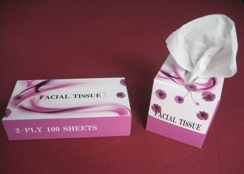 High Quality Pulp Box Facial Tissue