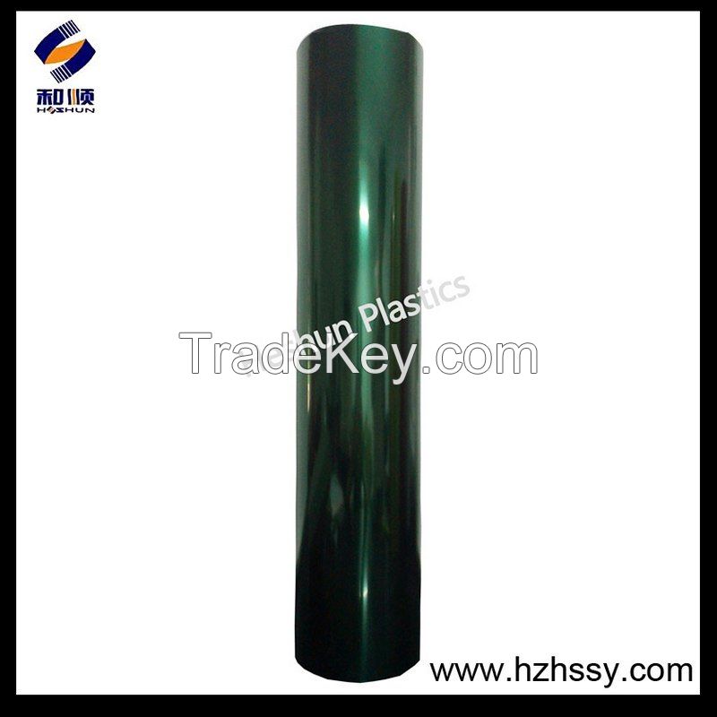 Green polyester film