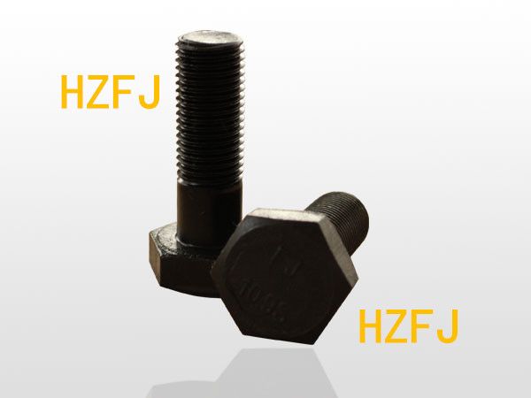 Steel hexagon bolt and nut