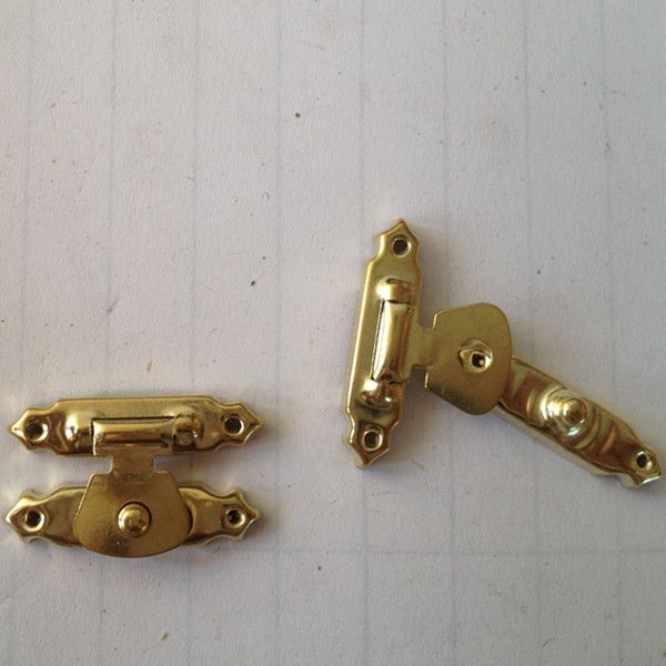 Hot sale metal lock for wooden box with high quality gold color