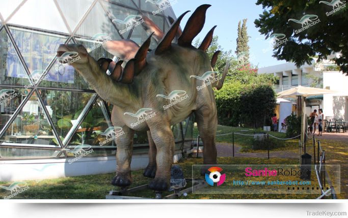 theme park dinosaur statue